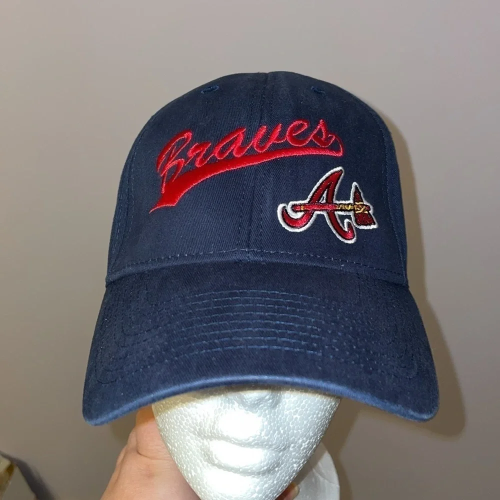Fan Favorite Genuine MLB Merchandise Atlanta Braves Navy Baseball Cap Hat OS